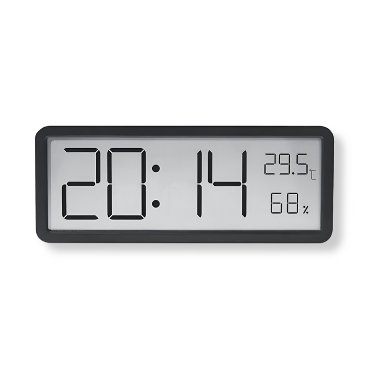BowLift | Digital LED Wall Clock with Temperature and Humidity