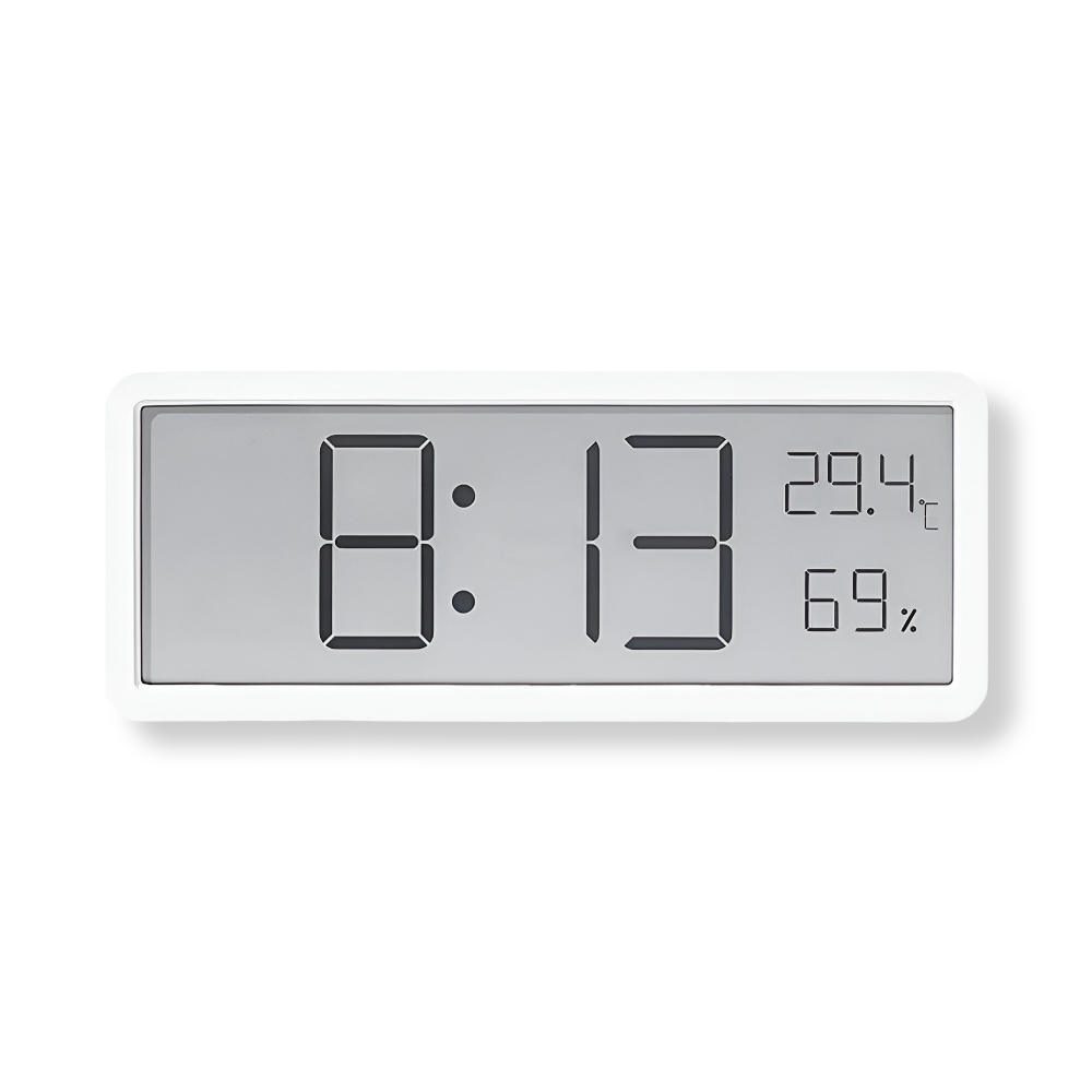BowLift | Digital LED Wall Clock with Temperature and Humidity