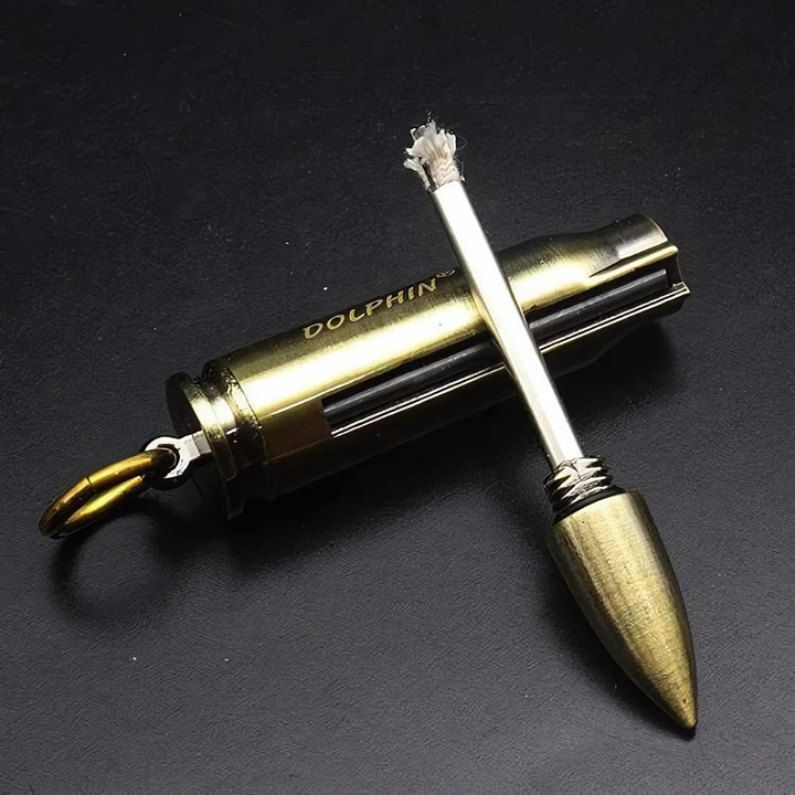 Waterproof Flint Fire Starter Keychain with Bottle Opener for Camping