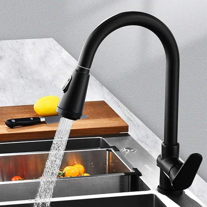 BowLift | SwiftFlow Modern Faucet Pull-Out Spray Sensor