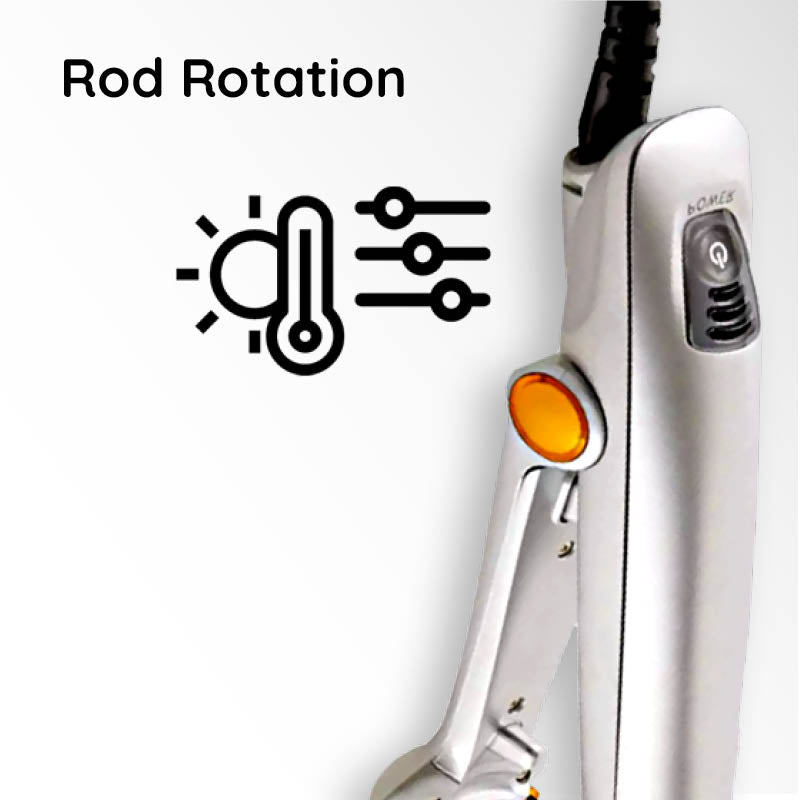 2-in-1 Rotating Hair Brush for Straightening and Styling