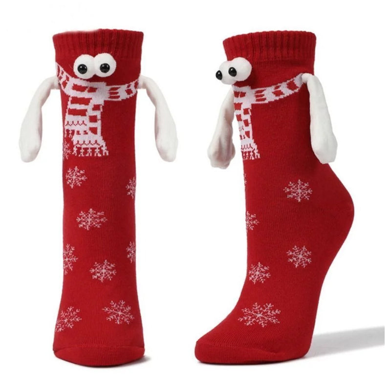 BowLift | Magnetic Socks Winter Edition Couple Hand in Hand Socks