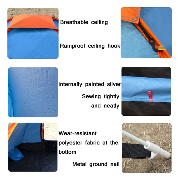 BowLift | Outdoor Camping Beach Rainproof Sunproof Automatic Quick Setup Tent for 3-4 People (Blue)
