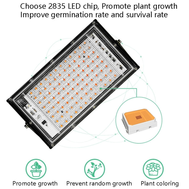 BowLift | LED Plant Light Full Spectrum Waterproof Grow Light EU Plug 144 Beads 200W
