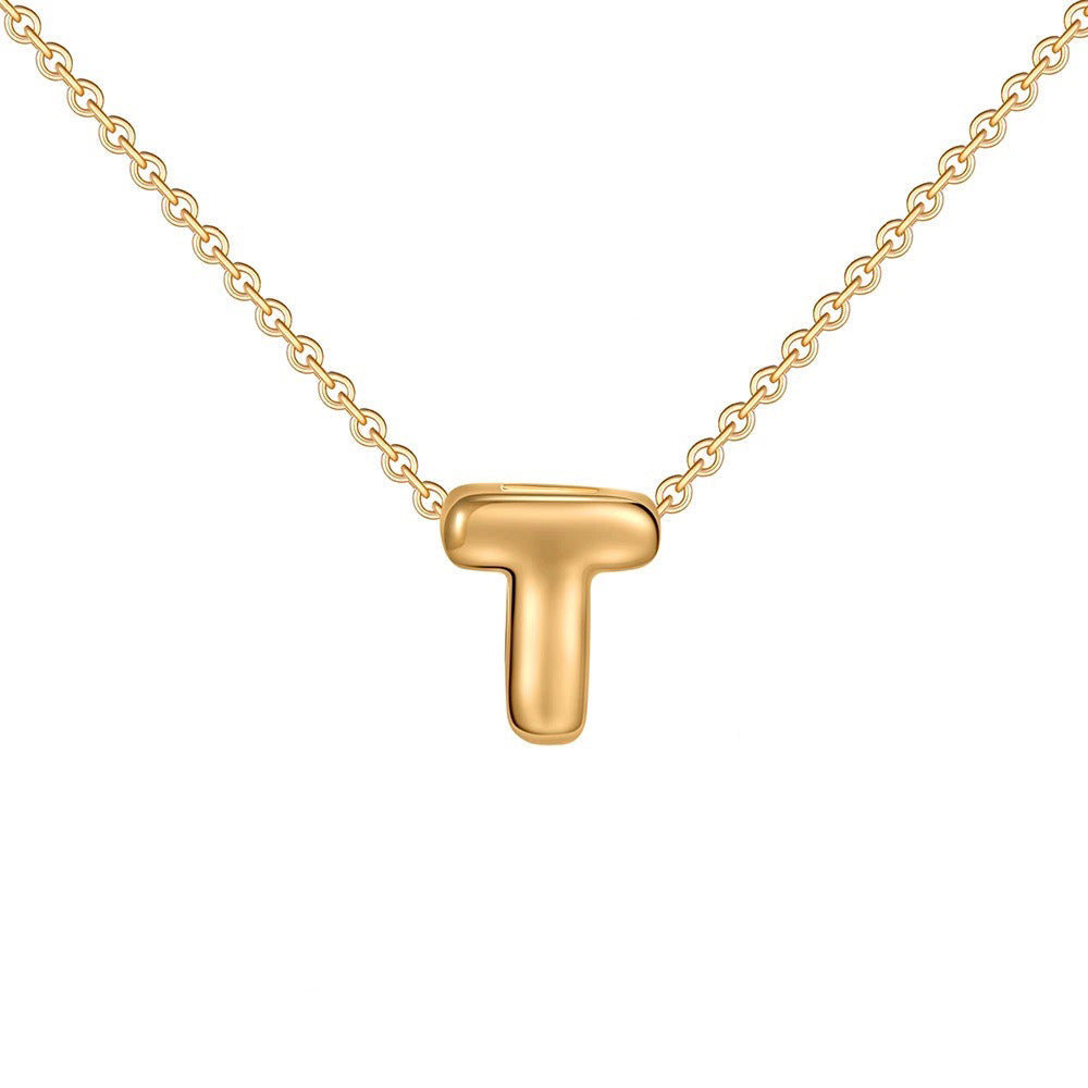 BowLift | Dainty Bubble Letter Initial Necklace