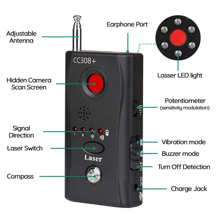BowLift | The Best Bug Detector - Hidden Camera and Microphones Detector