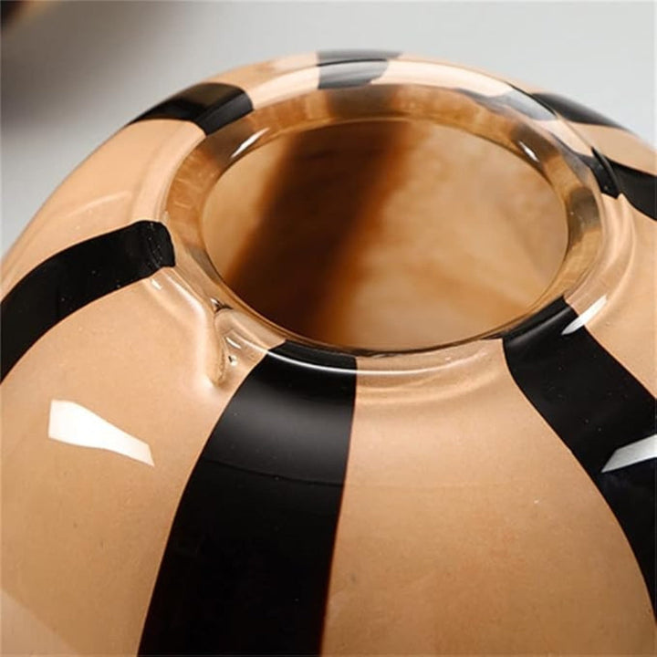 BowLift | Thurid Glass Striped Pumpkin Vase
