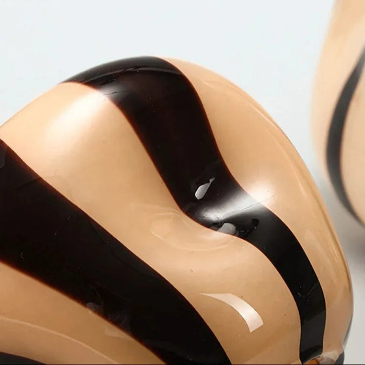 BowLift | Thurid Glass Striped Pumpkin Vase