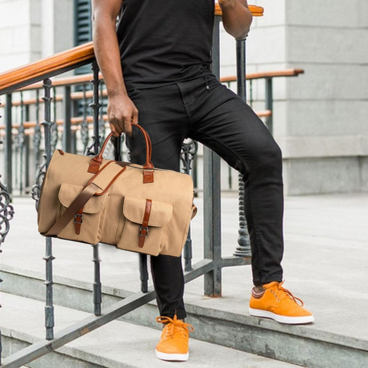 BowLift | Travel Duffel Bag Leather Carry On Luggage