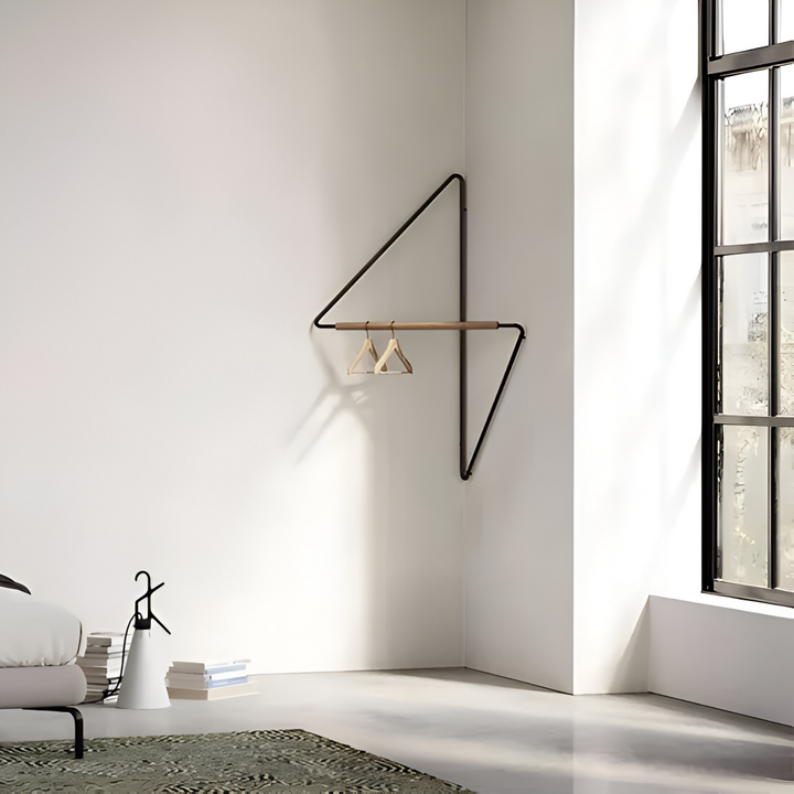 BowLift | Triad Coat Stand – Geometric Multi-Purpose Metal Wardrobe Rack