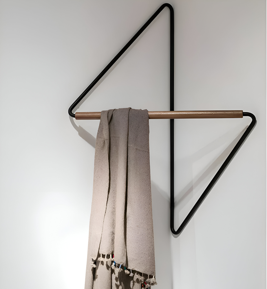 BowLift | Triad Coat Stand – Geometric Multi-Purpose Metal Wardrobe Rack