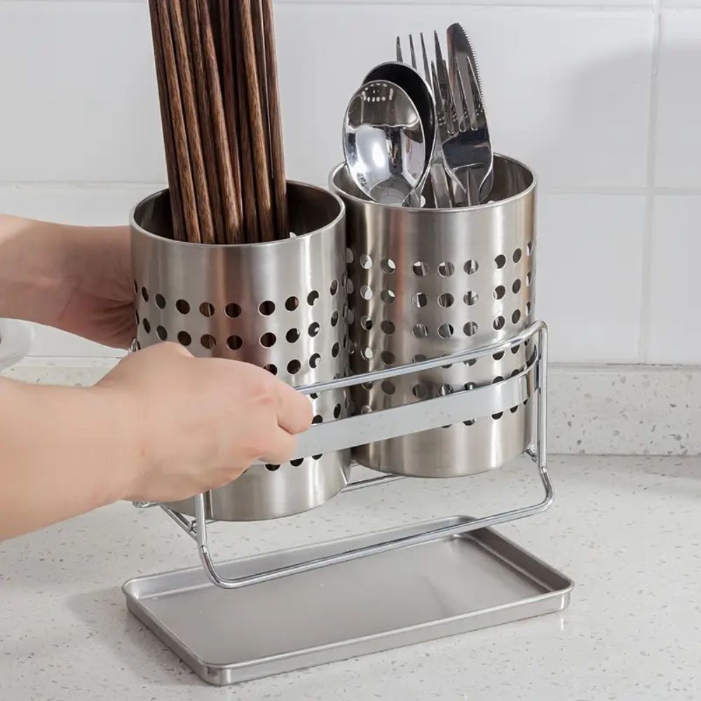 BowLift | Trivent Stainless Kitchen Cutlery Organizer