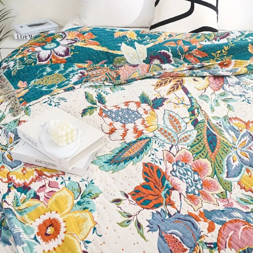 BowLift | Tropical Bloom Cotton Blanket
