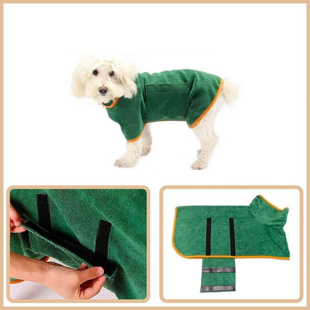 Pet Drying Robe - QuickDry Paws Bowlift