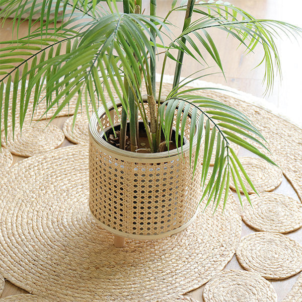 BowLift | Braided Flower Pot Holder made of Rattan