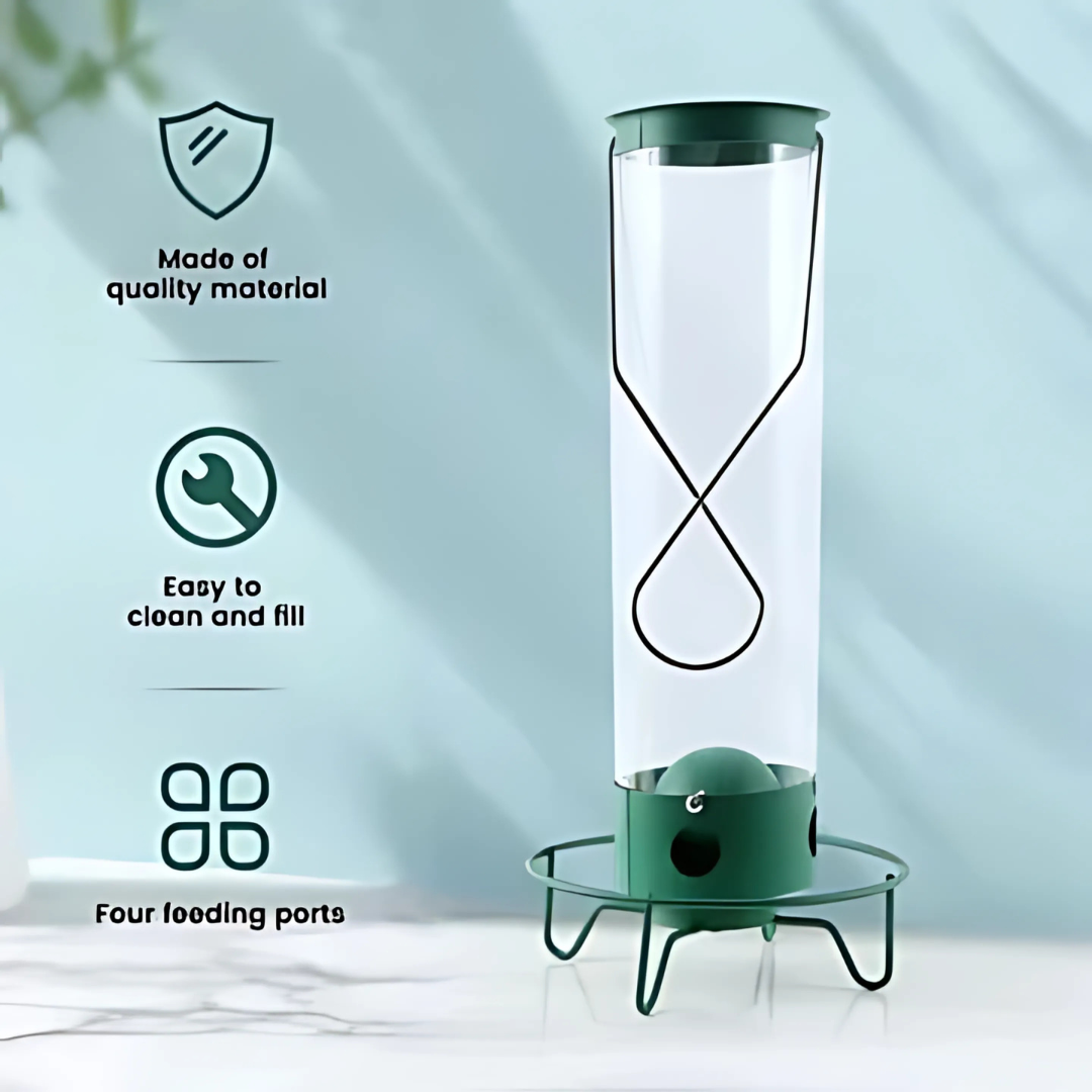 BowLift | Bird Feeder | Squirrel-Proof Hanging Seed Feeder Outdoor
