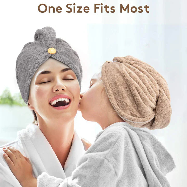 BowLift | Microfiber Hair Towel Set | 3 Pack for Quick Drying