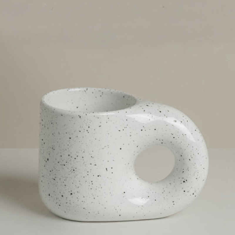 Porcelain Coffee and Tea Mug, 350 ml, Comfortable Handle
