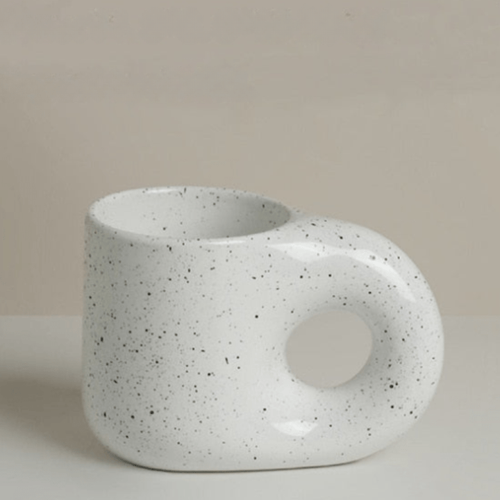 Porcelain Coffee and Tea Mug, 350 ml, Comfortable Handle