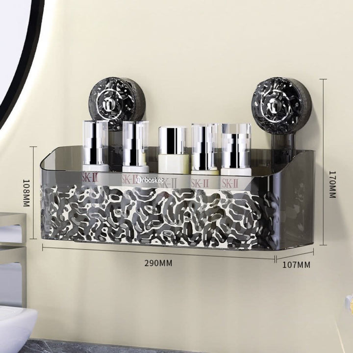 BowLift | Bathroom Suction Cup Shelf – Easy Storage Solution
