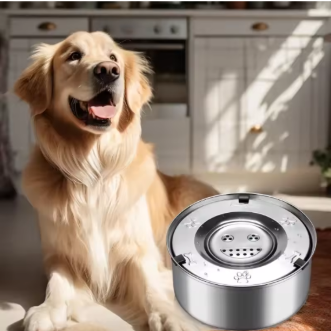 FreshPaws – Stainless Steel Dog Water Bowl with Anti-Spill Function Bowlift