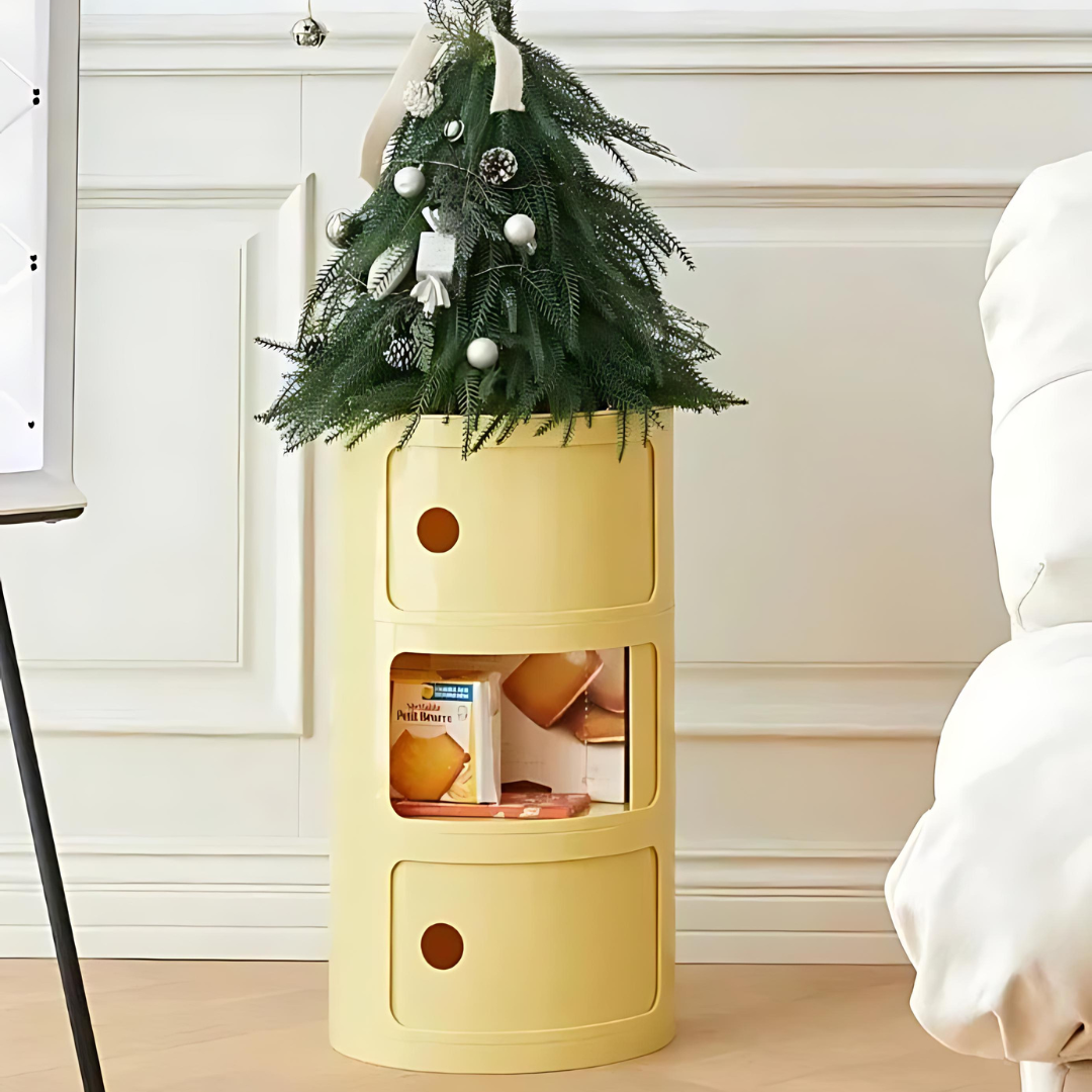 BowLift | Vase-shaped Side Table with Storage Compartments