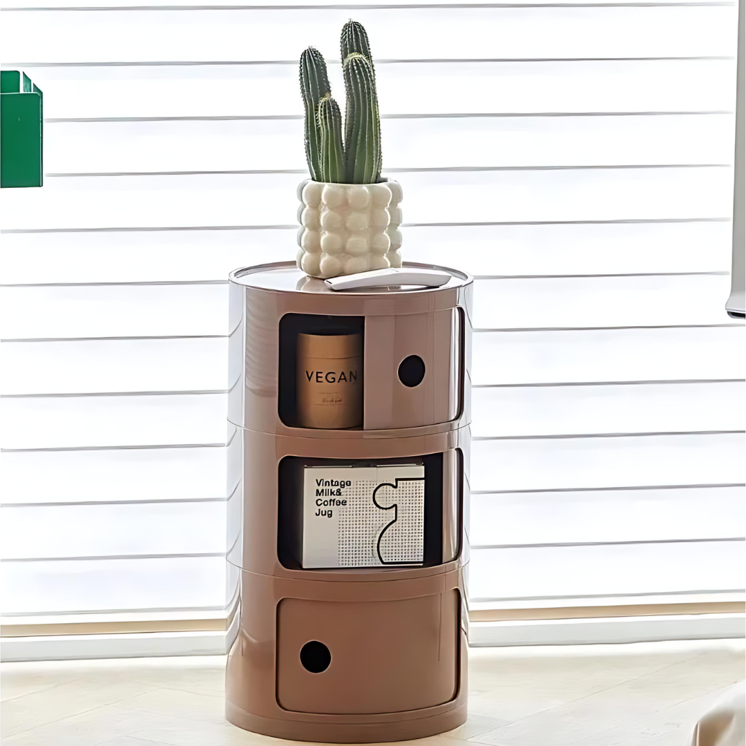 BowLift | Vase-shaped Side Table with Storage Compartments