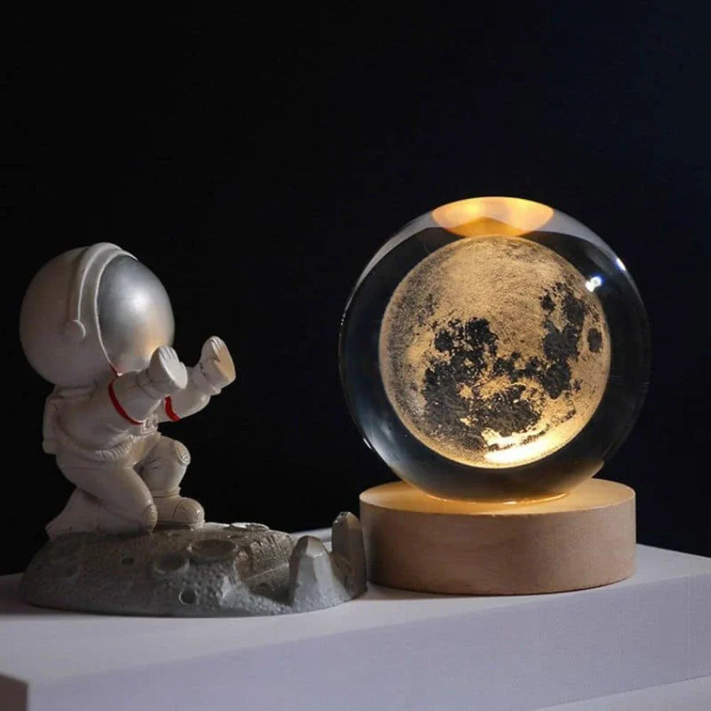 BowLift | LED Night Light with 3D Crystal Sphere