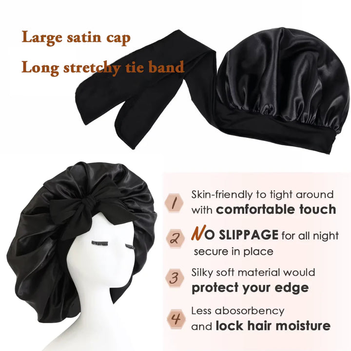 BowLift | Satin Headband – Comfortable Sleep Cap for Women