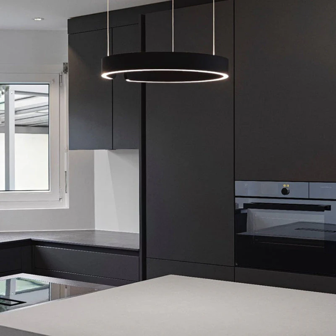 BowLift | Modern Circle LED Pendant Light - HaloRing