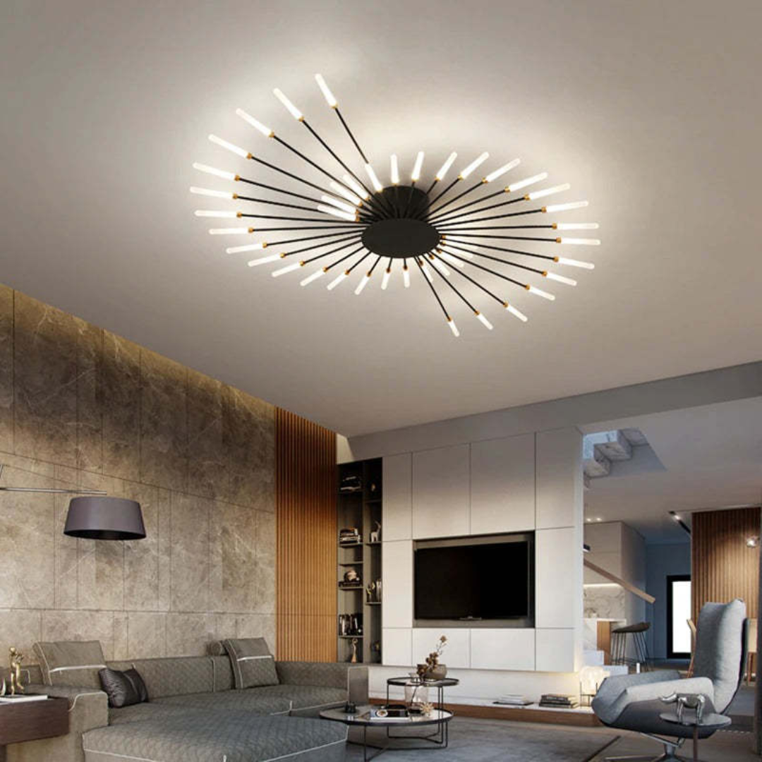 BowLift | Modern Large LED Ceiling Lamp - LumenMax