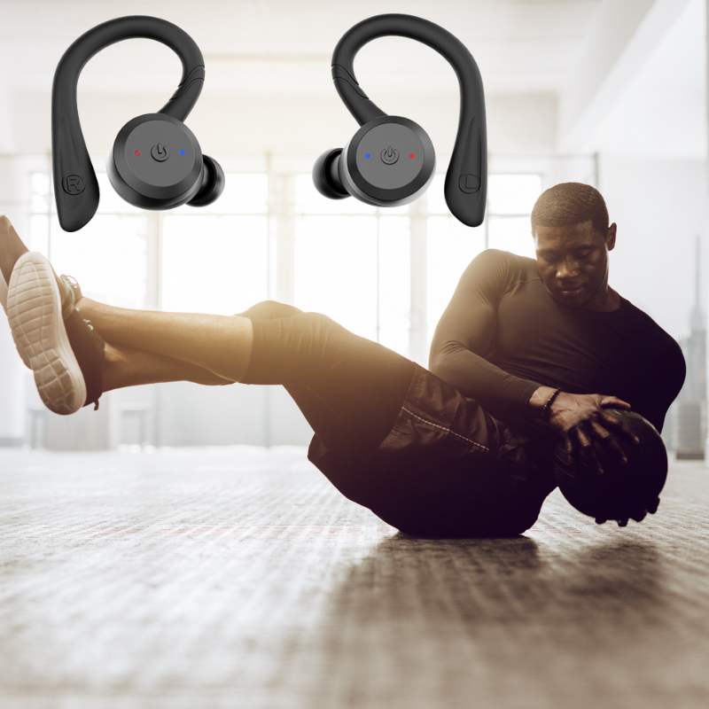 BowLift | Waterproof Sports Earbuds AudioActive – 20 Hours Playtime and Bluetooth