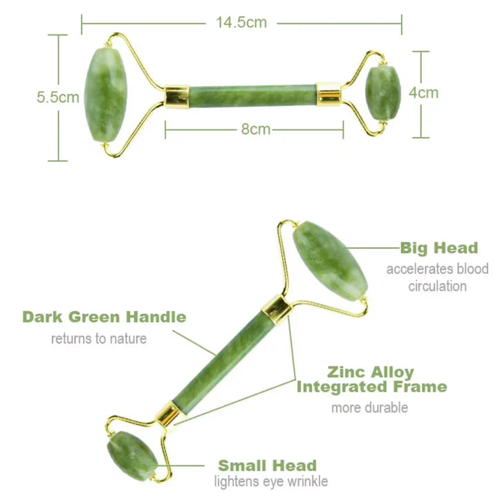 BowLift | Instant Glow Gua Sha & Jade Roller Set | For radiant skin and natural relaxation