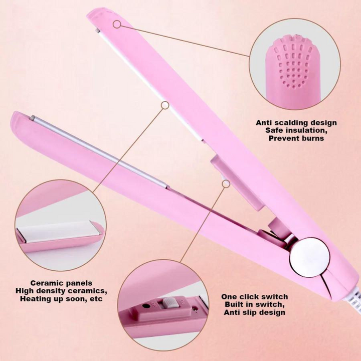 BowLift | MiniCurler: Ceramic Mini Curling and Straightening Iron
