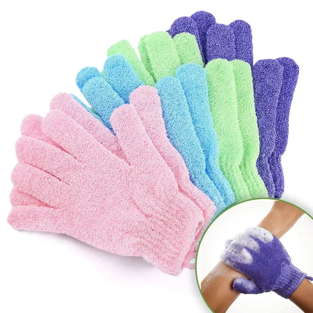 BowLift | Exfoliating Bath Gloves for Shower – 2 Pack