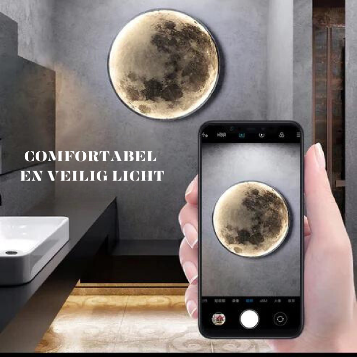 BowLift | LunaGlow – Adjustable Moon Wall Light with LED Ambience