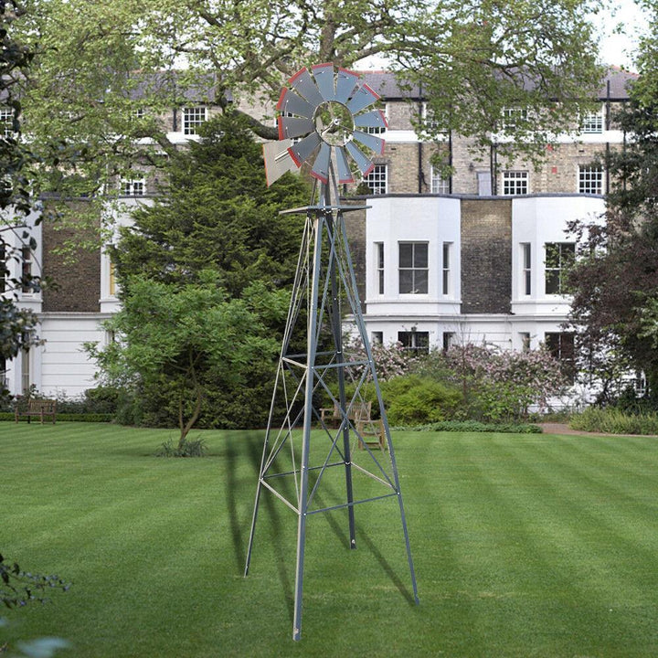 BowLift | Windmill 8FT Metal Ornamental - Garden Decoration