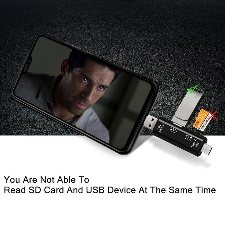 5 in 1 Micro SD Card Reader with 32 GB SD Card Bowlift