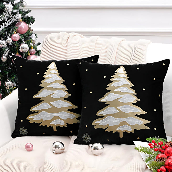 BowLift | Velvet Christmas Tree Decorative Cushion Cover