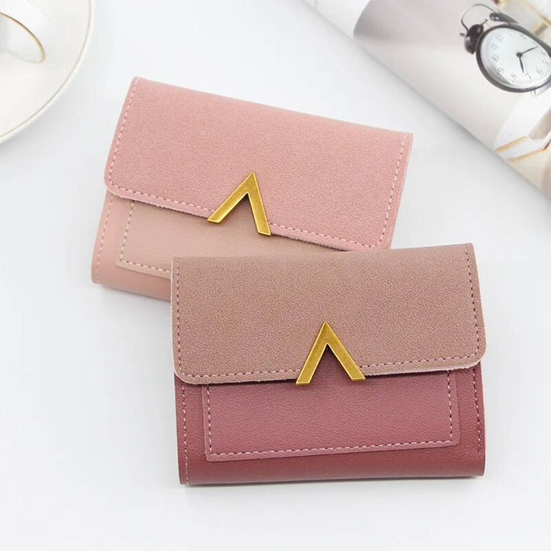 Compact Leather Wallet for Women Bowlift