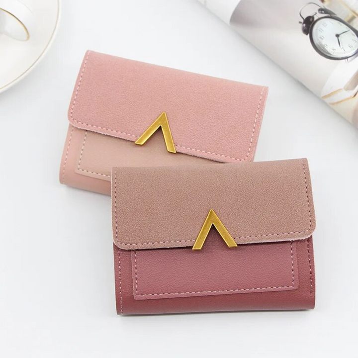 Compact Leather Wallet for Women Bowlift