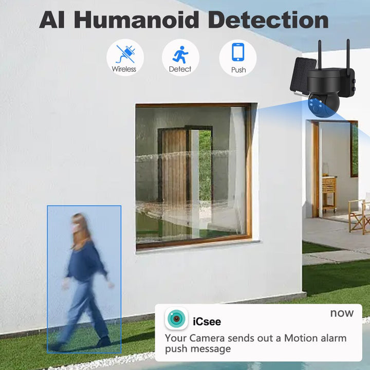CCTV Solar Waterproof WiFi Camera with night vision Bowlift