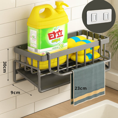 BowLift | Wall Mounted Sponge Soap Dish Towel Rack