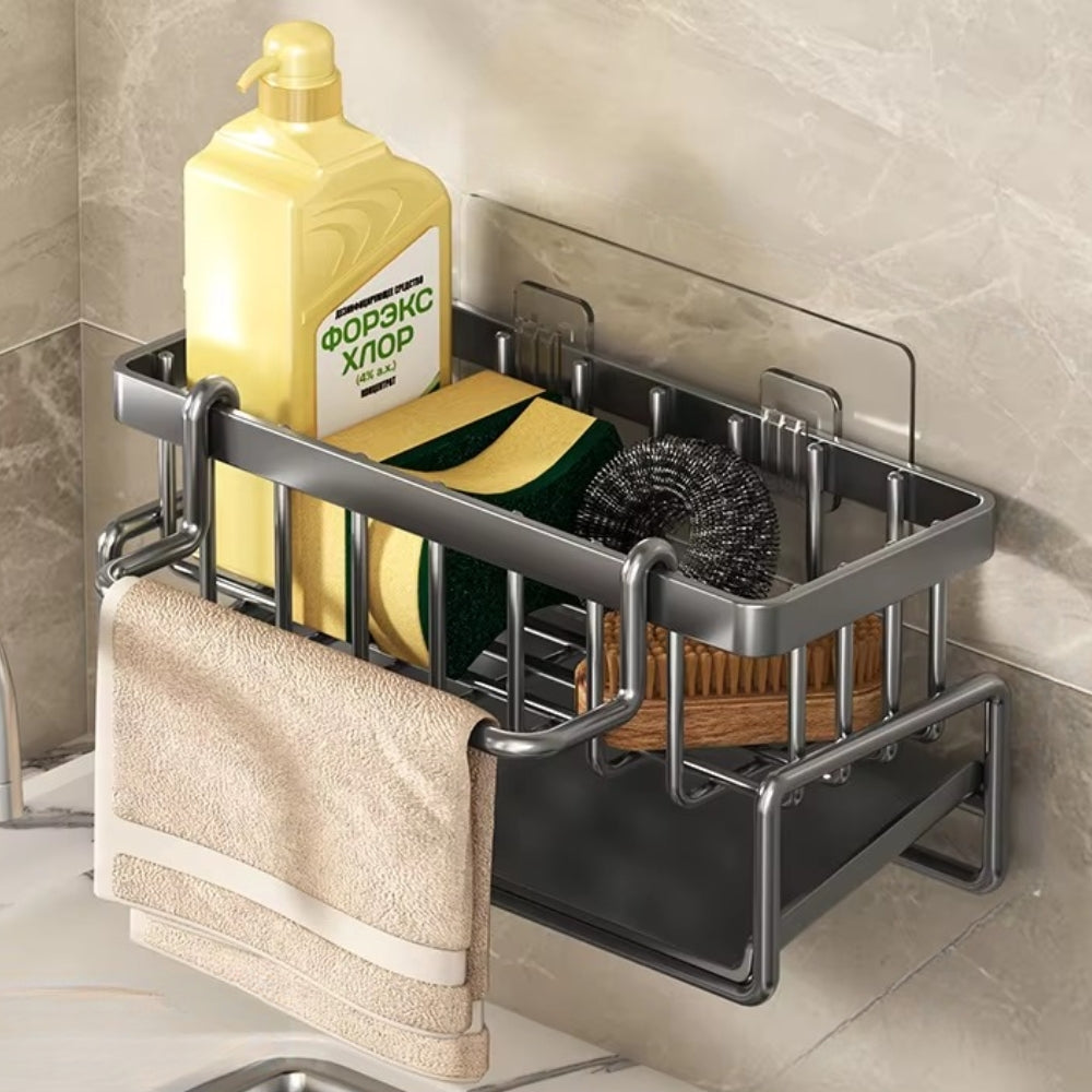 BowLift | Wall Mounted Sponge Soap Dish Towel Rack