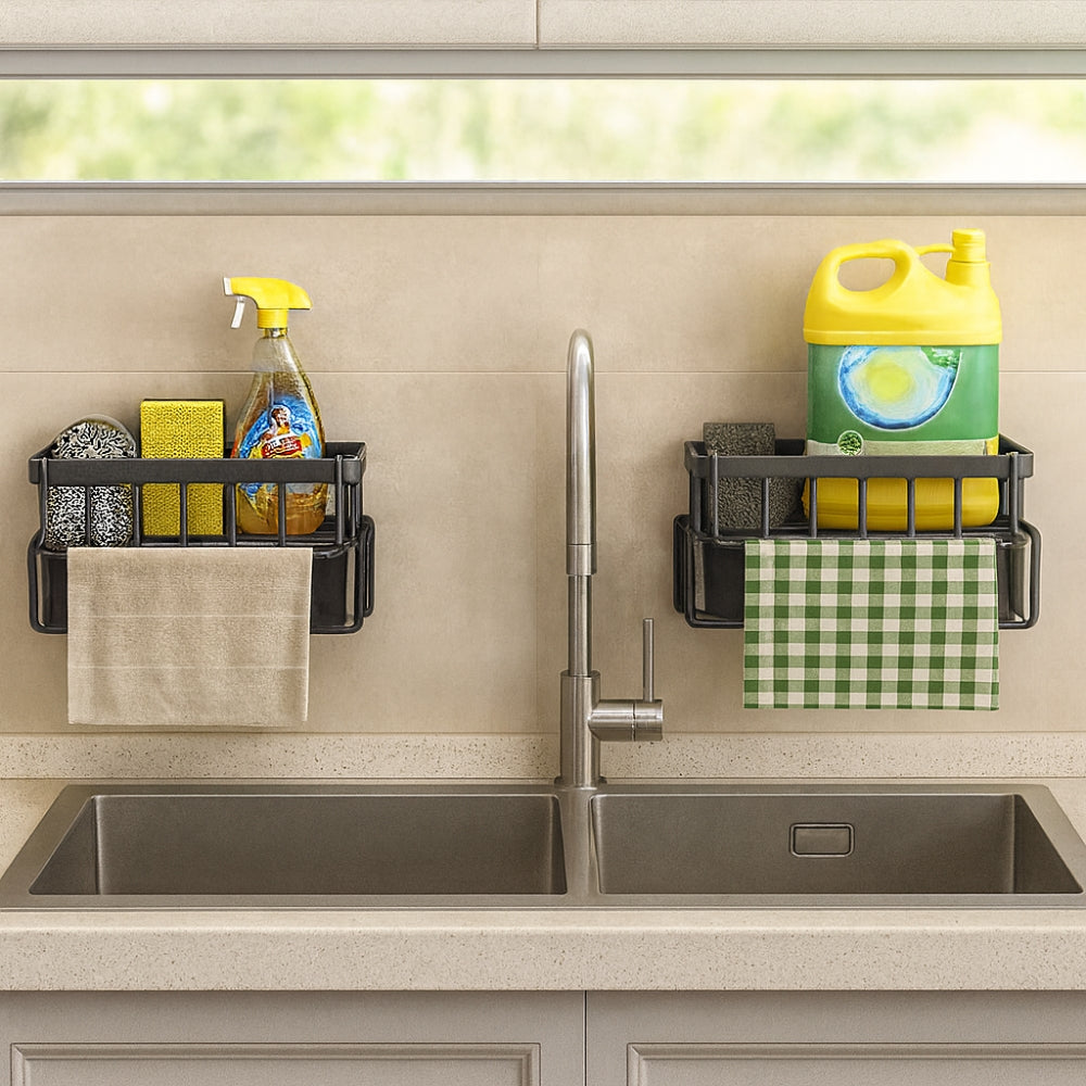 BowLift | Wall Mounted Sponge Soap Dish Towel Rack