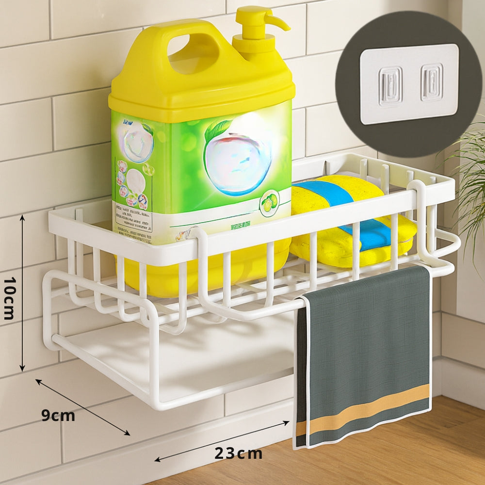 BowLift | Wall Mounted Sponge Soap Dish Towel Rack