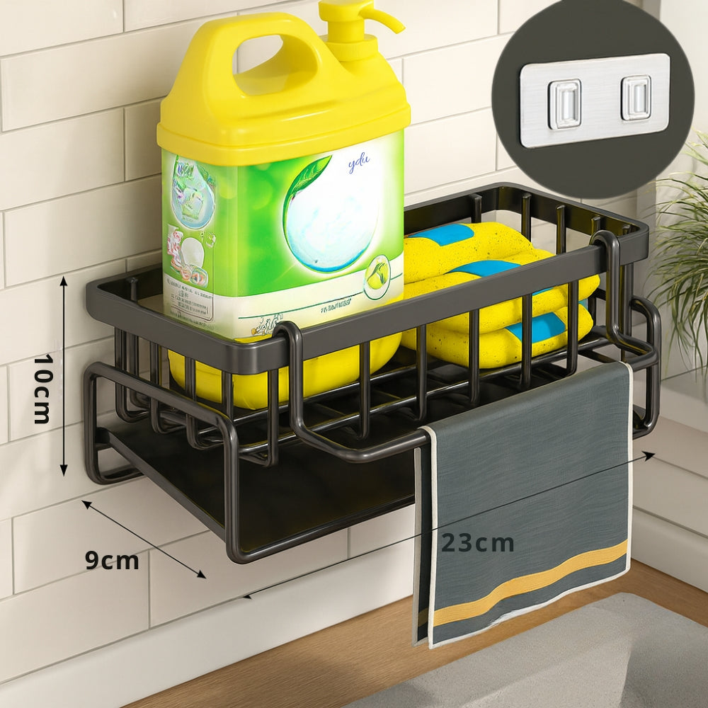 BowLift | Wall Mounted Sponge Soap Dish Towel Rack