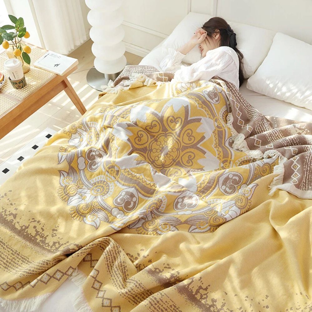 BowLift | Wander Cotton Boho Mandala Blanket