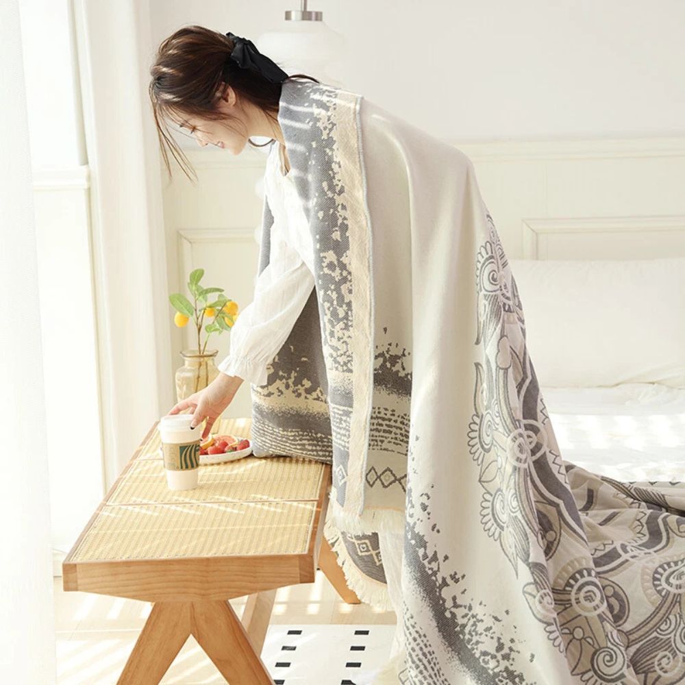 BowLift | Wander Cotton Boho Mandala Blanket