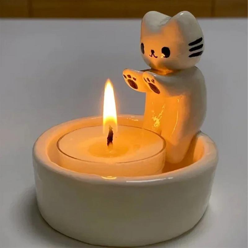 BowLift | Warm Cat Candle Holder
